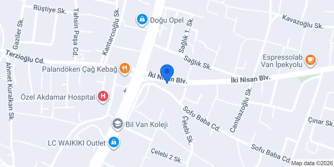 Van Cevher Kuyumculuk konumu
