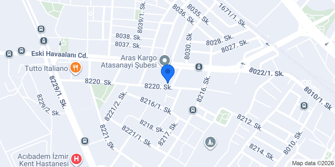 Sürat Kargo Çiğli Şube konumu