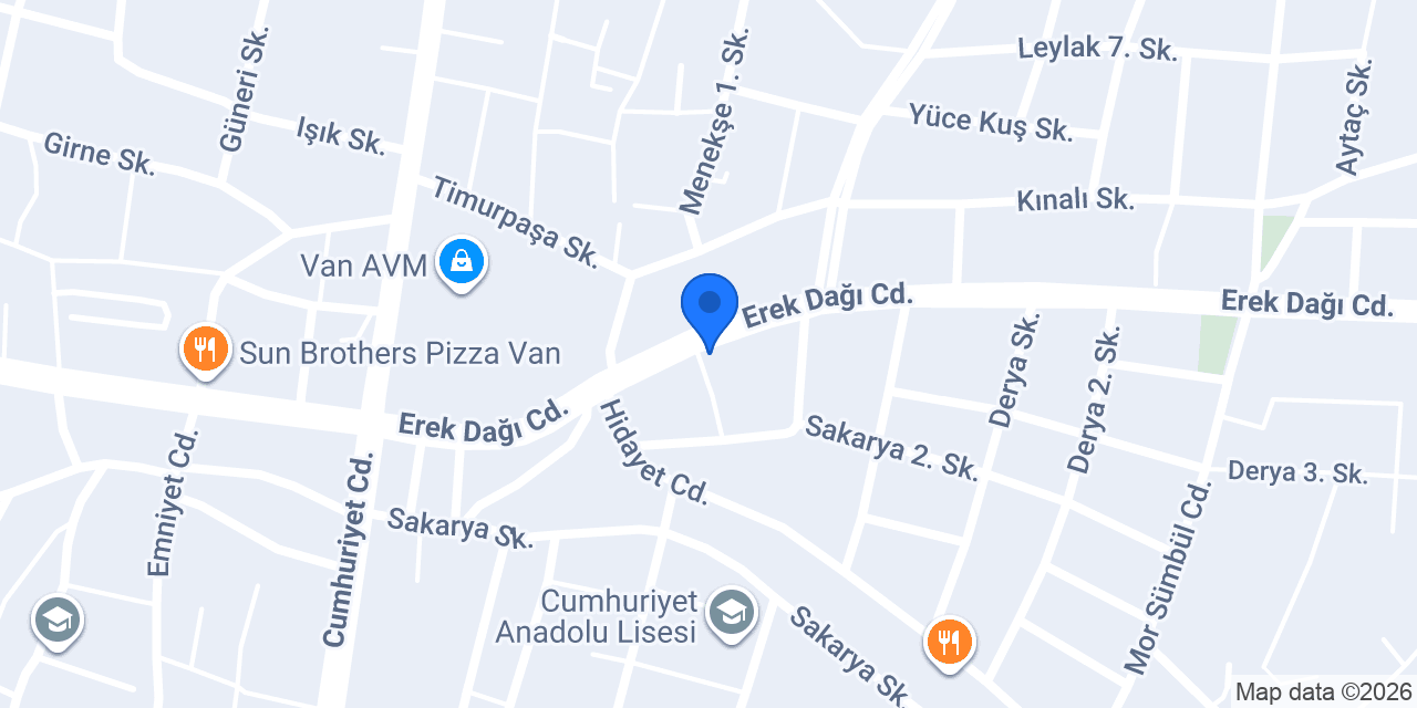 Van Kırmızıgül Çiçekçilik konumu