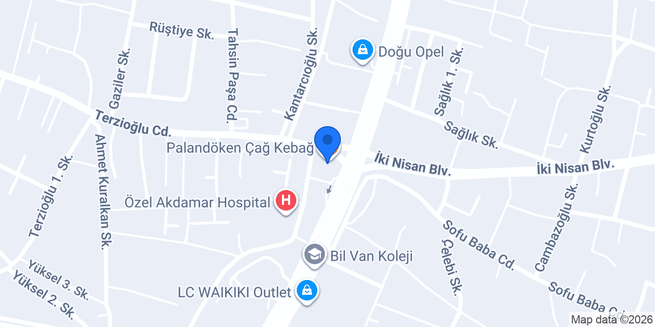 Palandöken Çağ Kebağ konumu