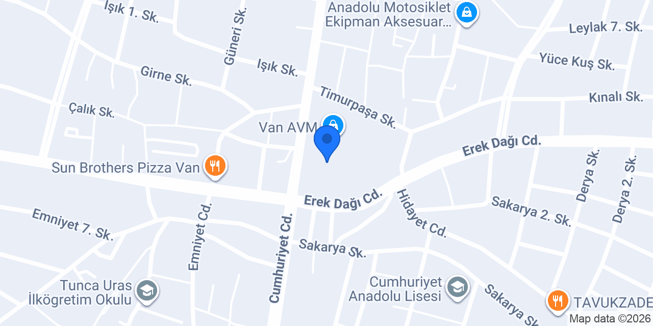 ebebek Van AVM konumu