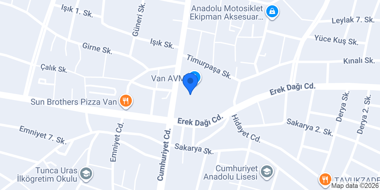 MADO Van Avm konumu