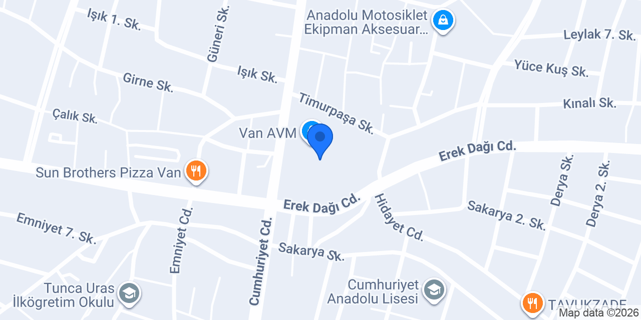 SecilStore & ILMIO Van Avm konumu