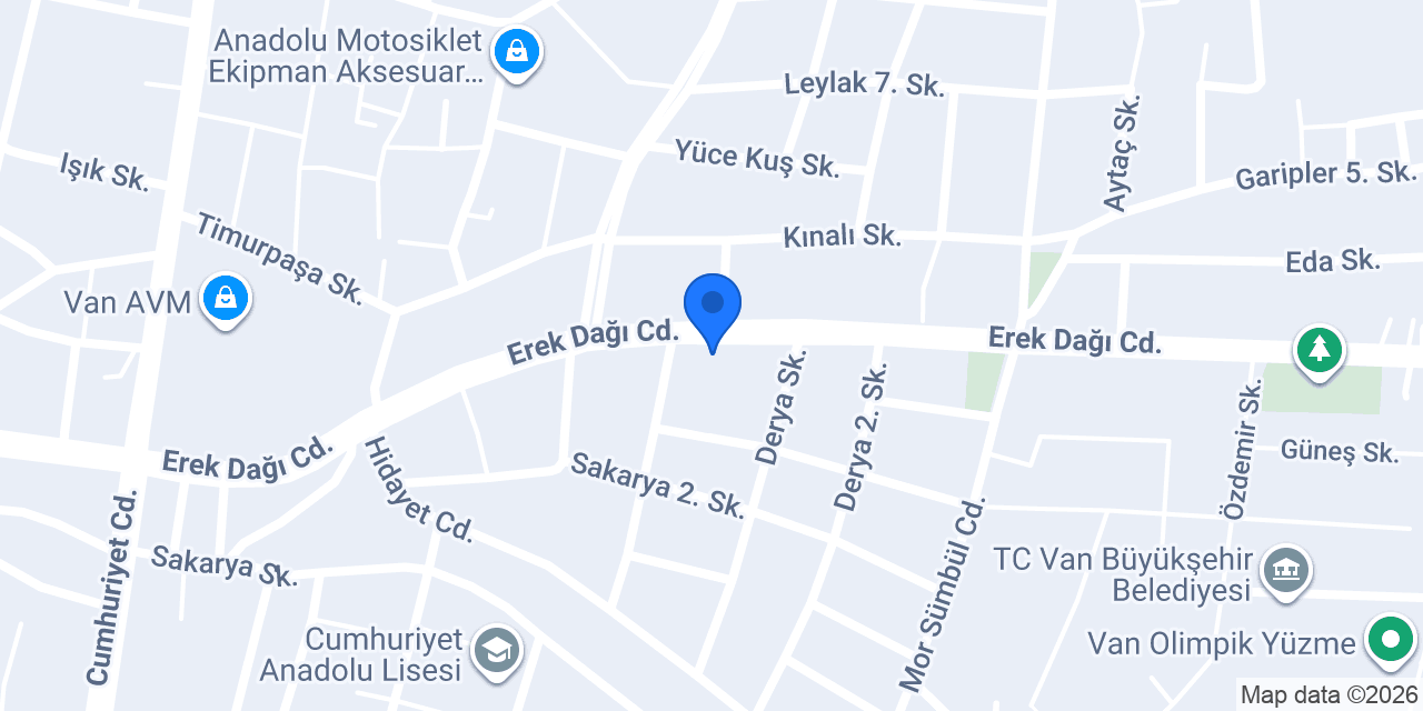 Van Yapı Center konumu