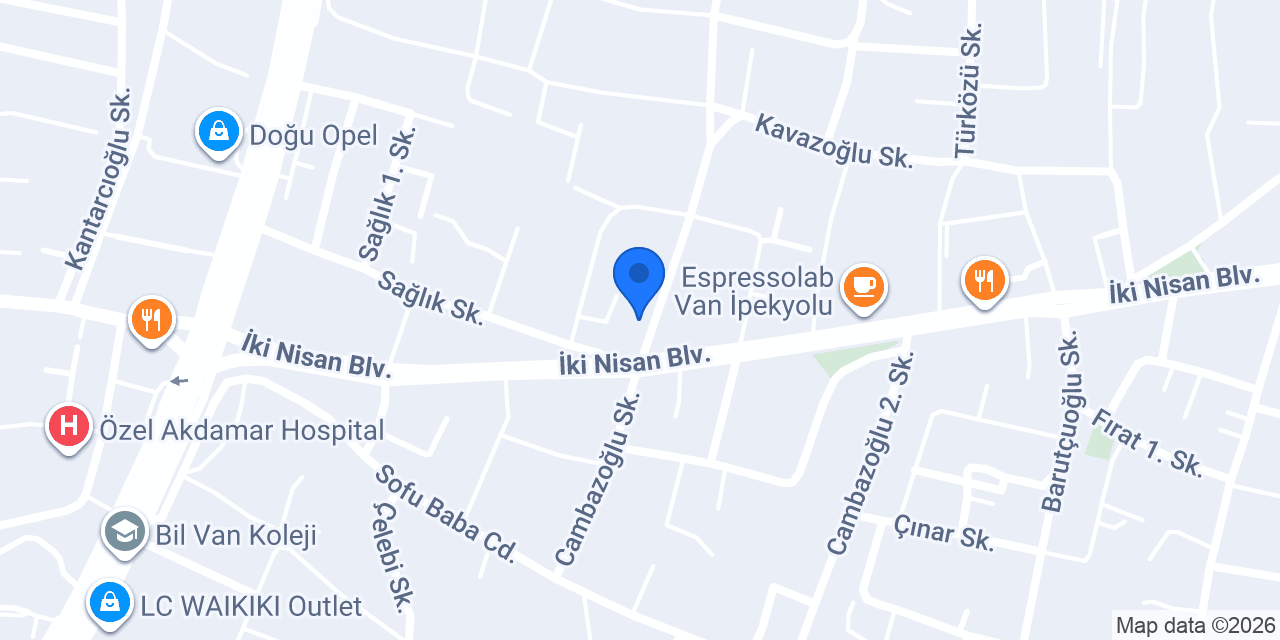 Van Oyuncak Dünyası konumu