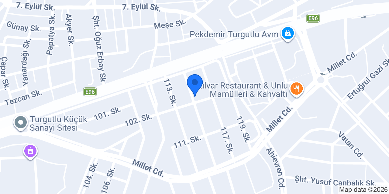 Turgutlu Ülker Oto Kurtarma konumu