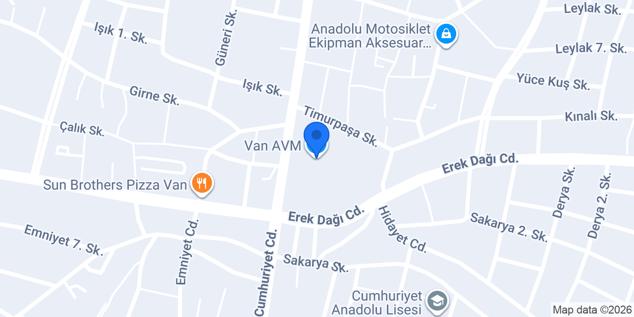 Van AVM konumu