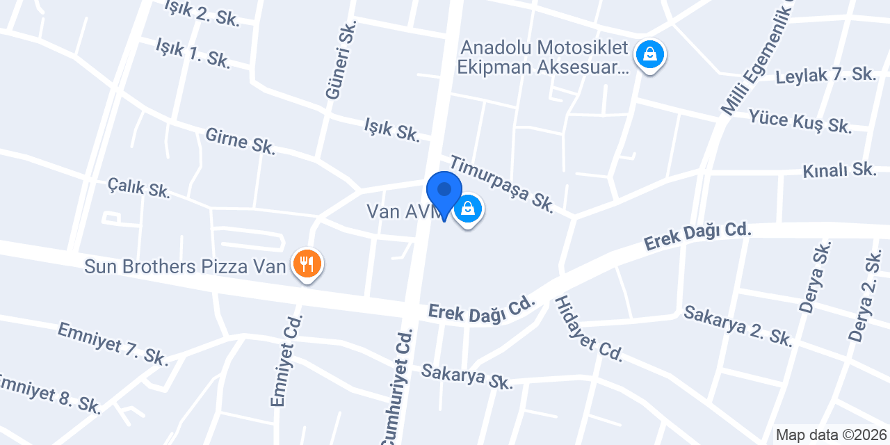 Van Tur Taksi konumu