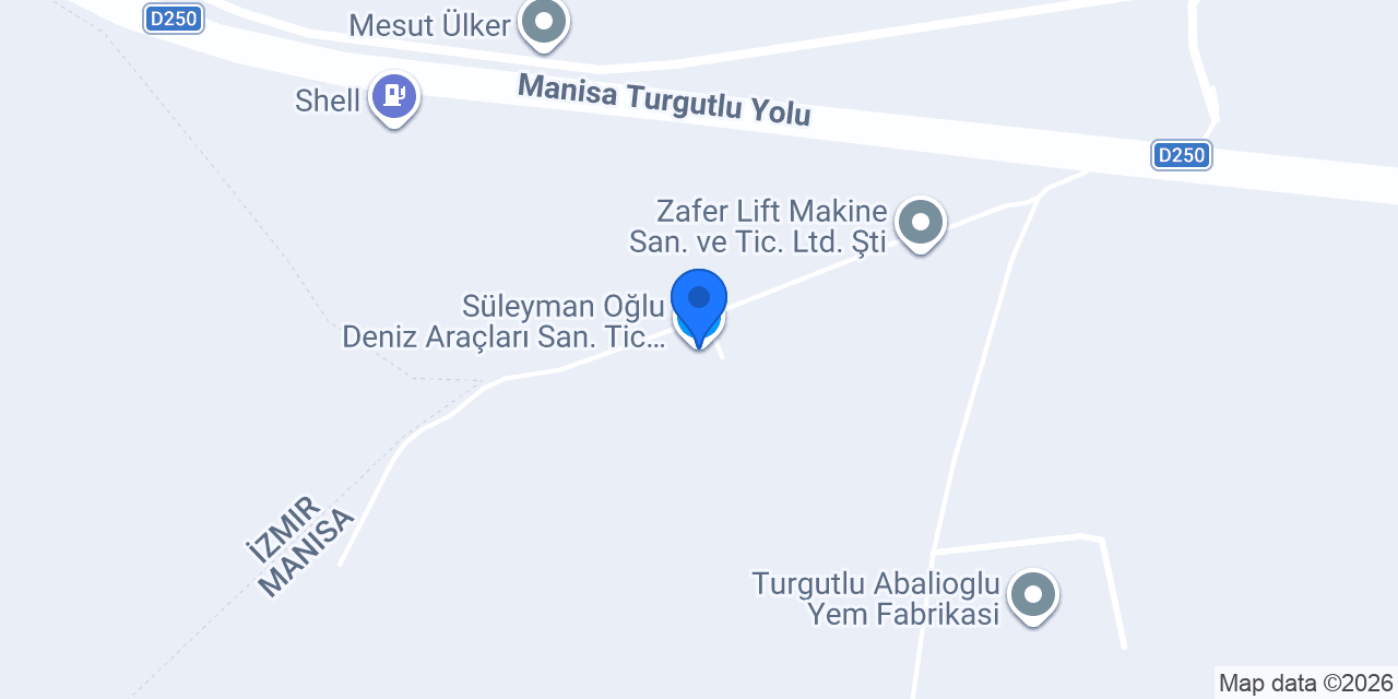 Süleyman Oğlu Deniz Araçları San. Tic. ve LTD. ŞTİ konumu