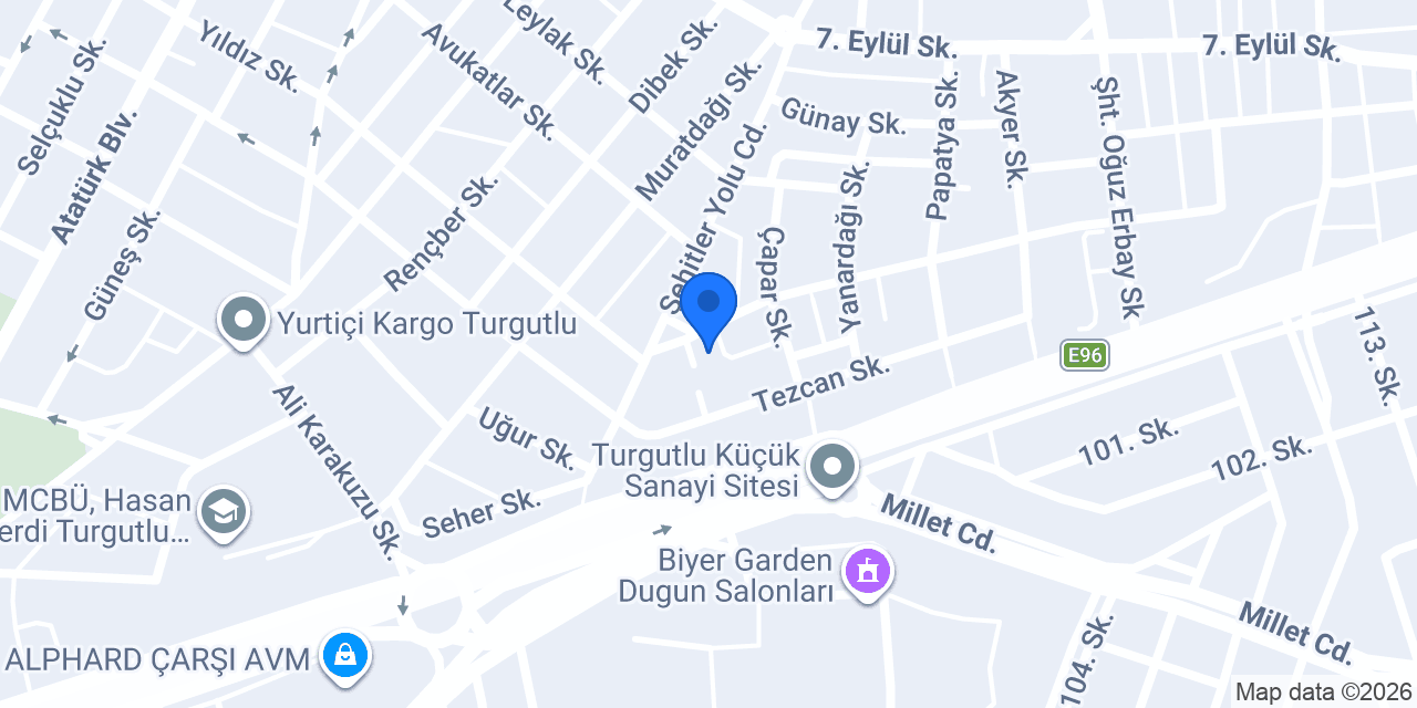 Şehitler Unlu Mamulleri konumu