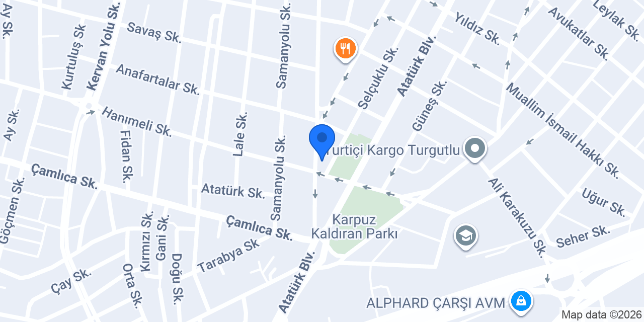 Menekşe Lokantası konumu