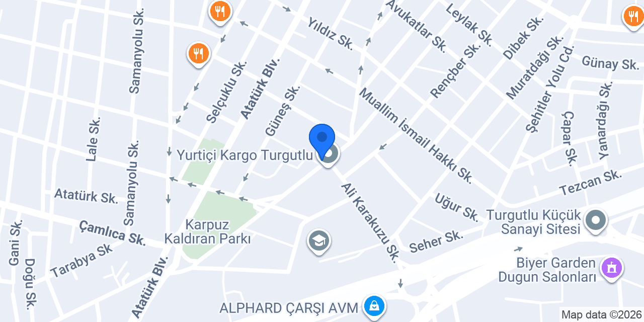 Ateş Veteriner Kliniği konumu
