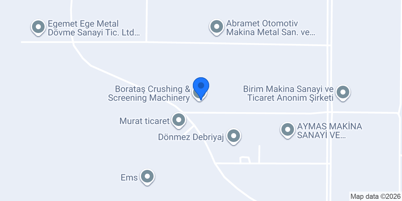 Borataş Crushing & Screening Machinery konumu