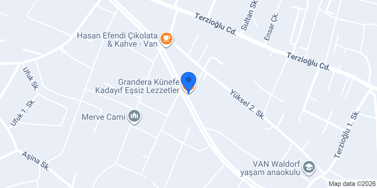 Grandera Künefe Kadayıf Eşsiz Lezzetler konumu