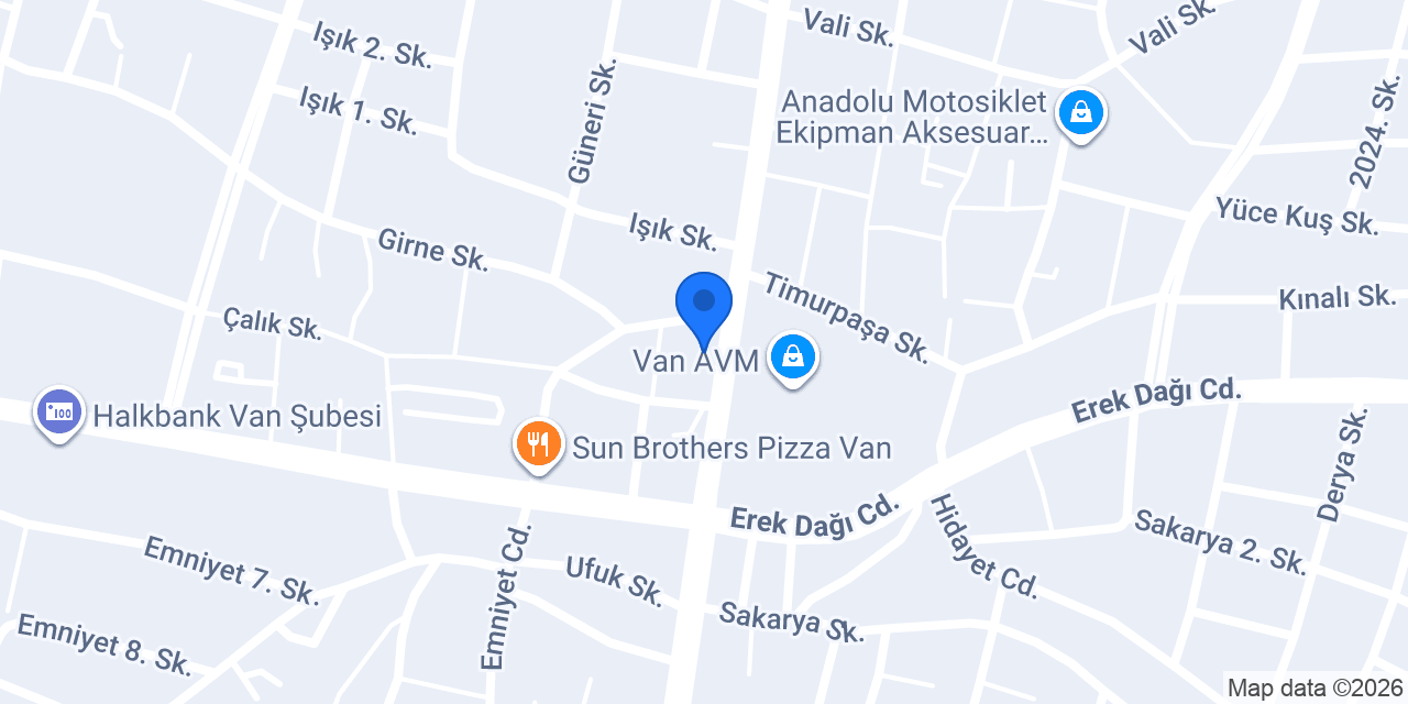 VAN DERİ STORE konumu