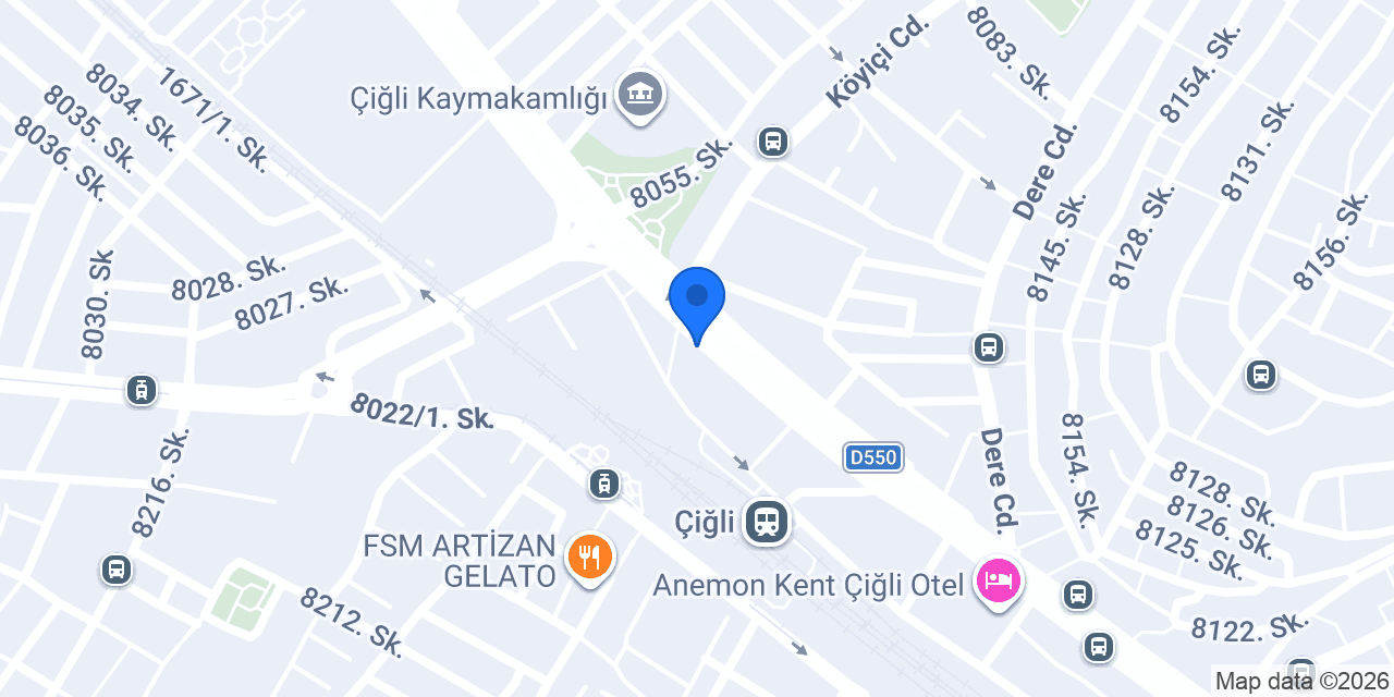 Vodafone Cep Merkezi konumu