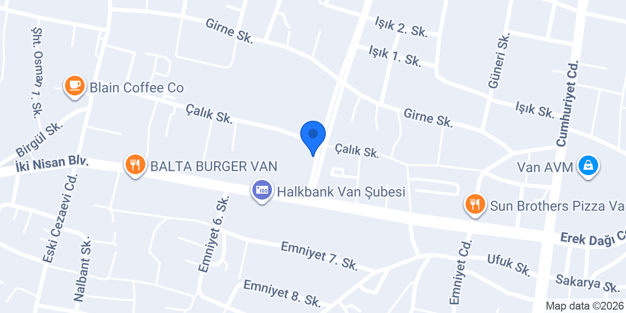 Çilingir Anahtarci Harun konumu