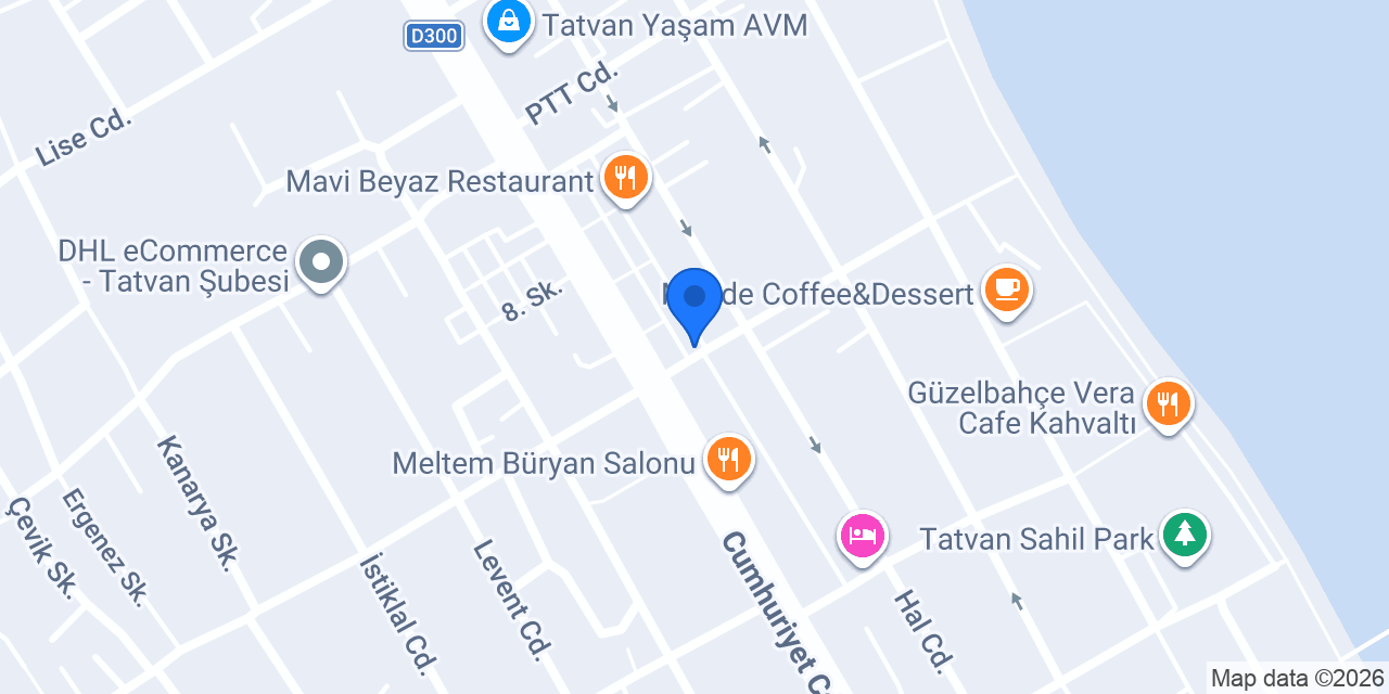 Yaprak ızgara salonu konumu