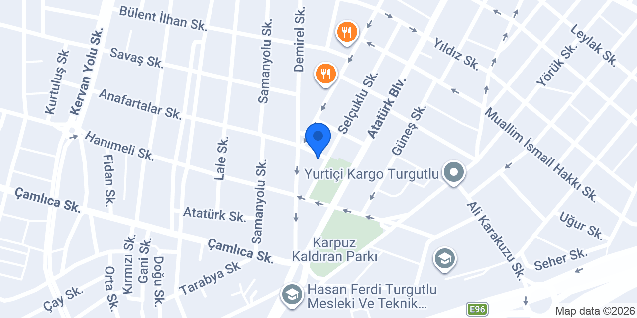 Ottoman Nargile Atölyesi Turgutlu konumu