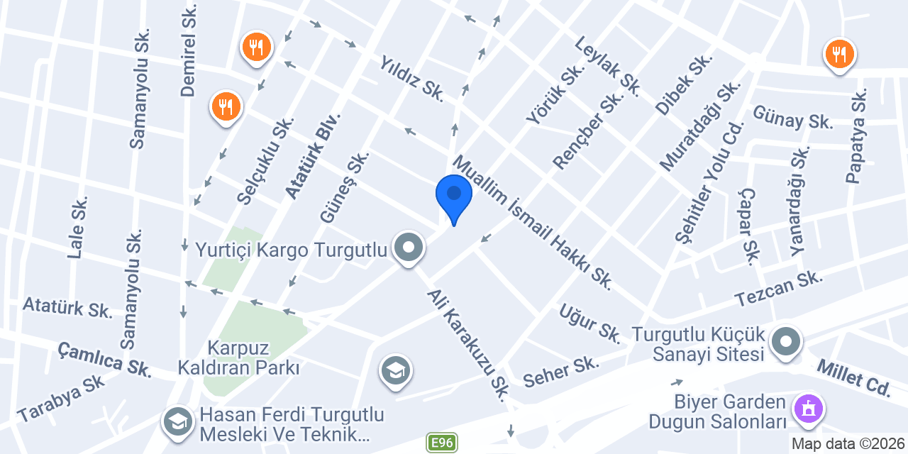 Bilgen Ofis mobilyaları konumu
