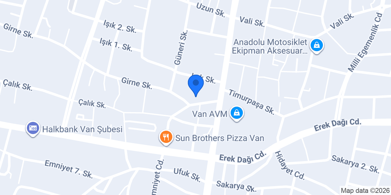 HALI SARAYI VAN konumu