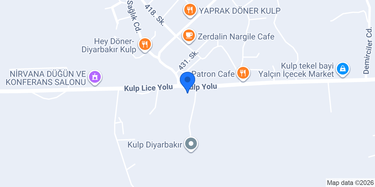 Kulp Aile Sağlığı Merkezi konumu