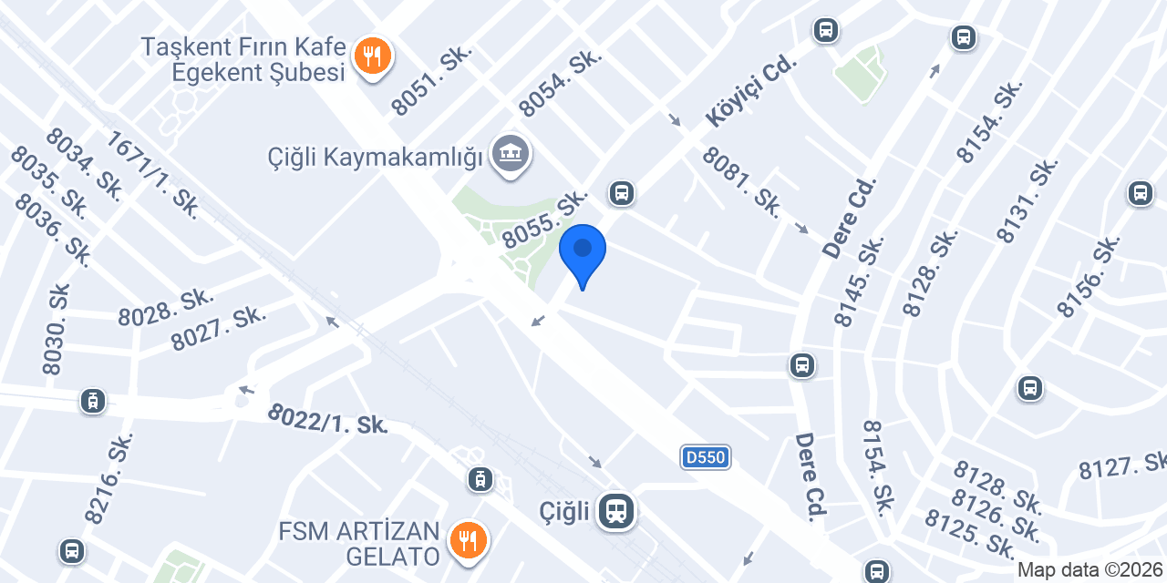 Büyükçiğli İlköğretim Okulu konumu