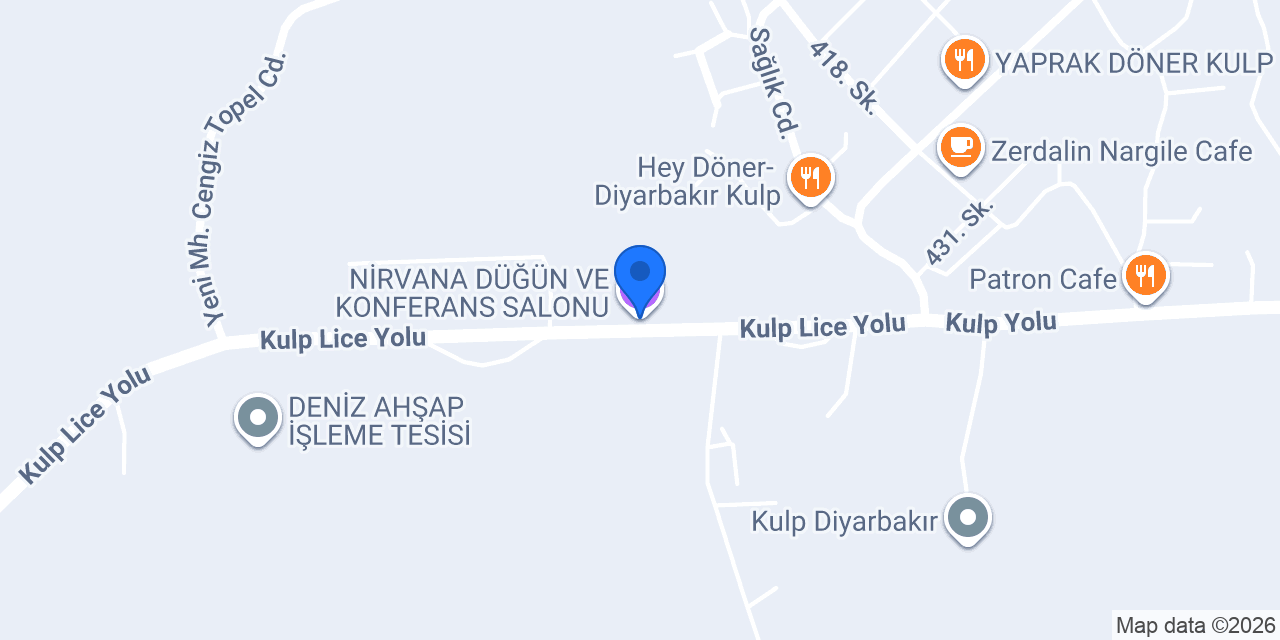NİRVANA DÜĞÜN VE KONFERANS SALONU konumu