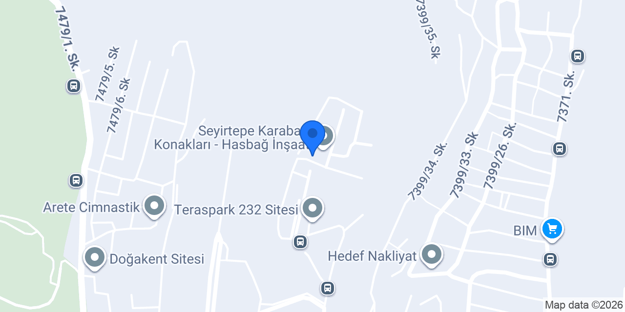 YSM İNŞAAT konumu