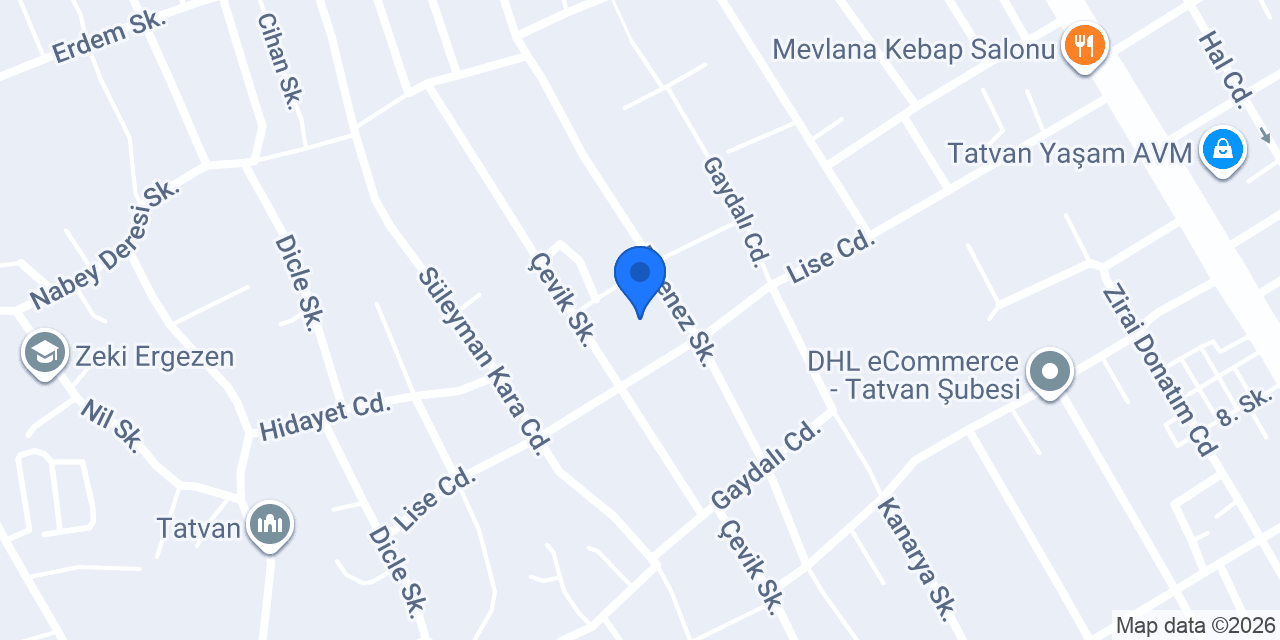 Has Tem Pak 2 Halı yıkama konumu
