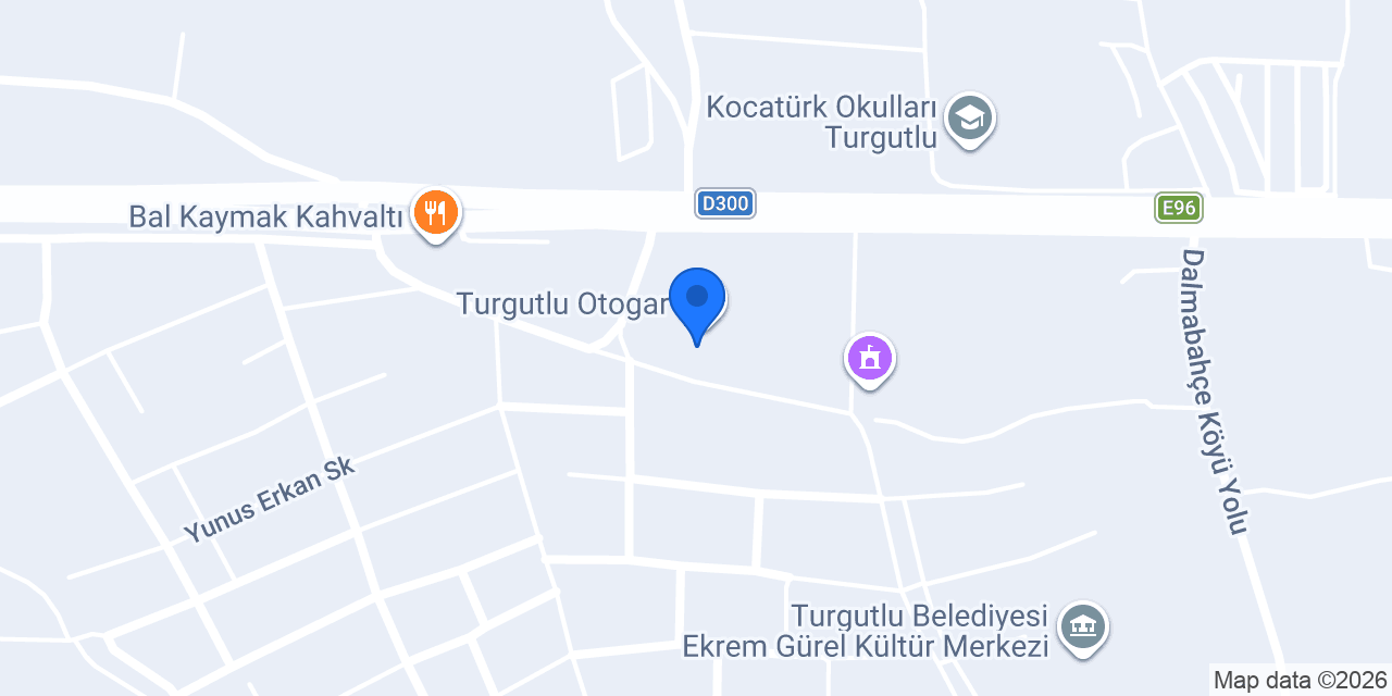 Turgutlu otogar konumu