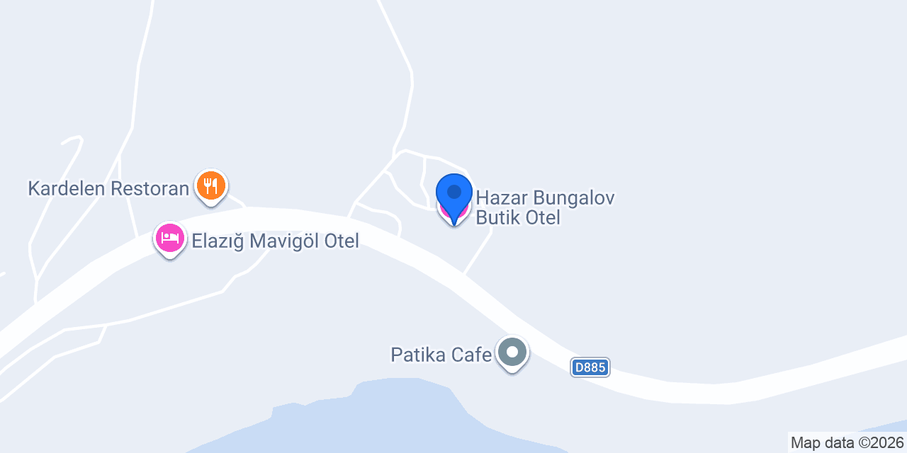 Hazar Bungalov Butik Otel konumu