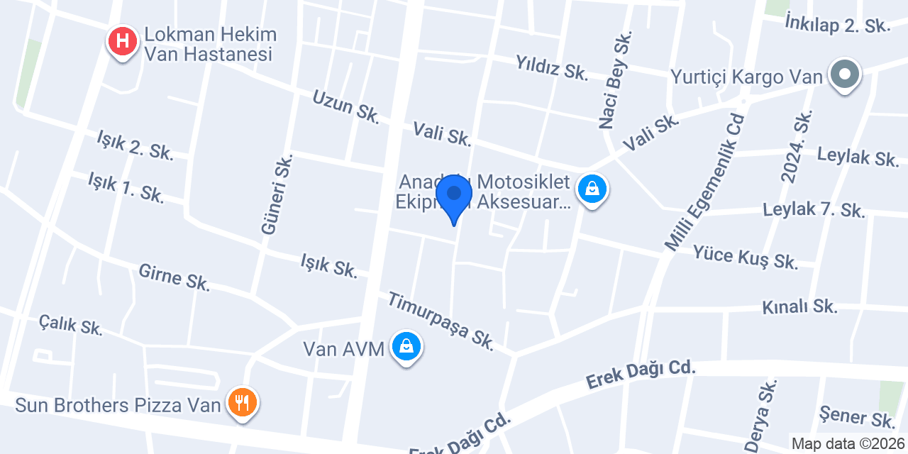 Van Tasarım Organizasyon konumu