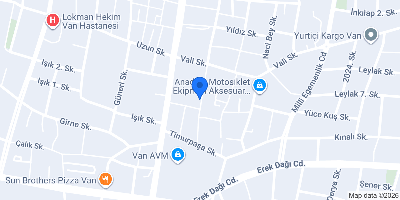 Van Kara Alüminyum konumu