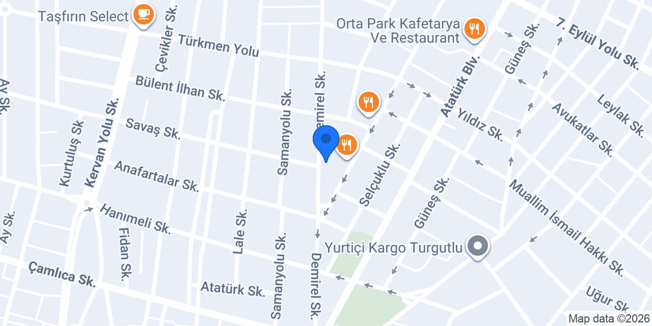 Çınar Butik Atolye konumu