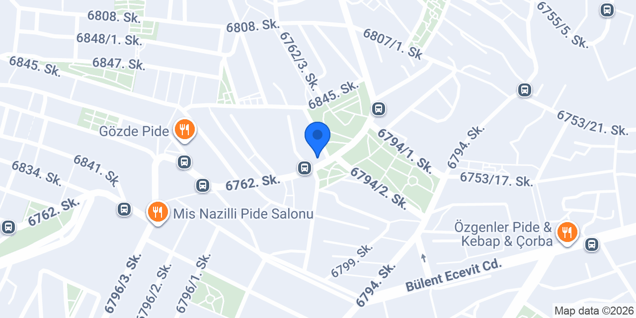 Karadeniz ekmek evka-2 konumu