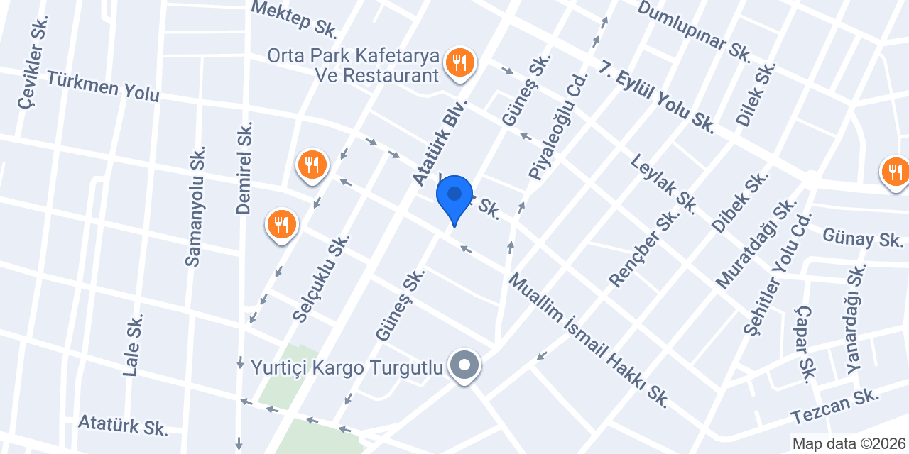 Turgutlu Onur Emlak konumu