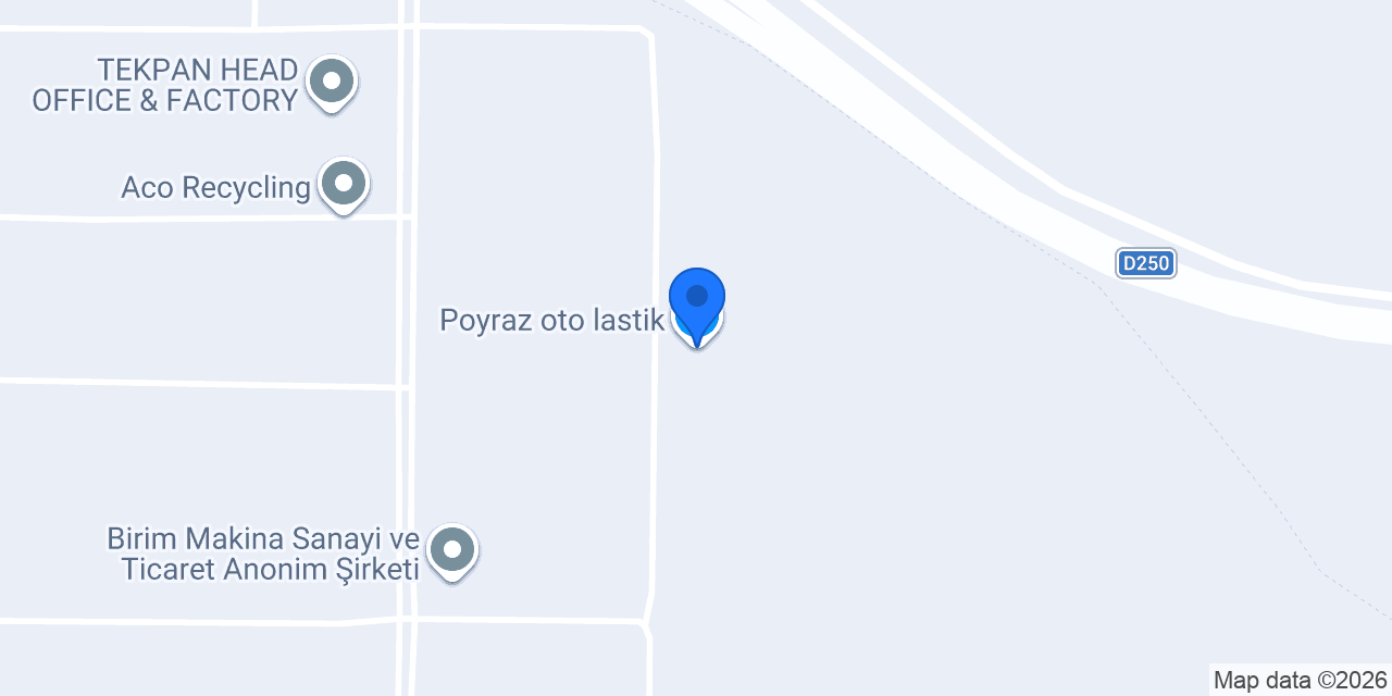 Poyraz oto lastik konumu