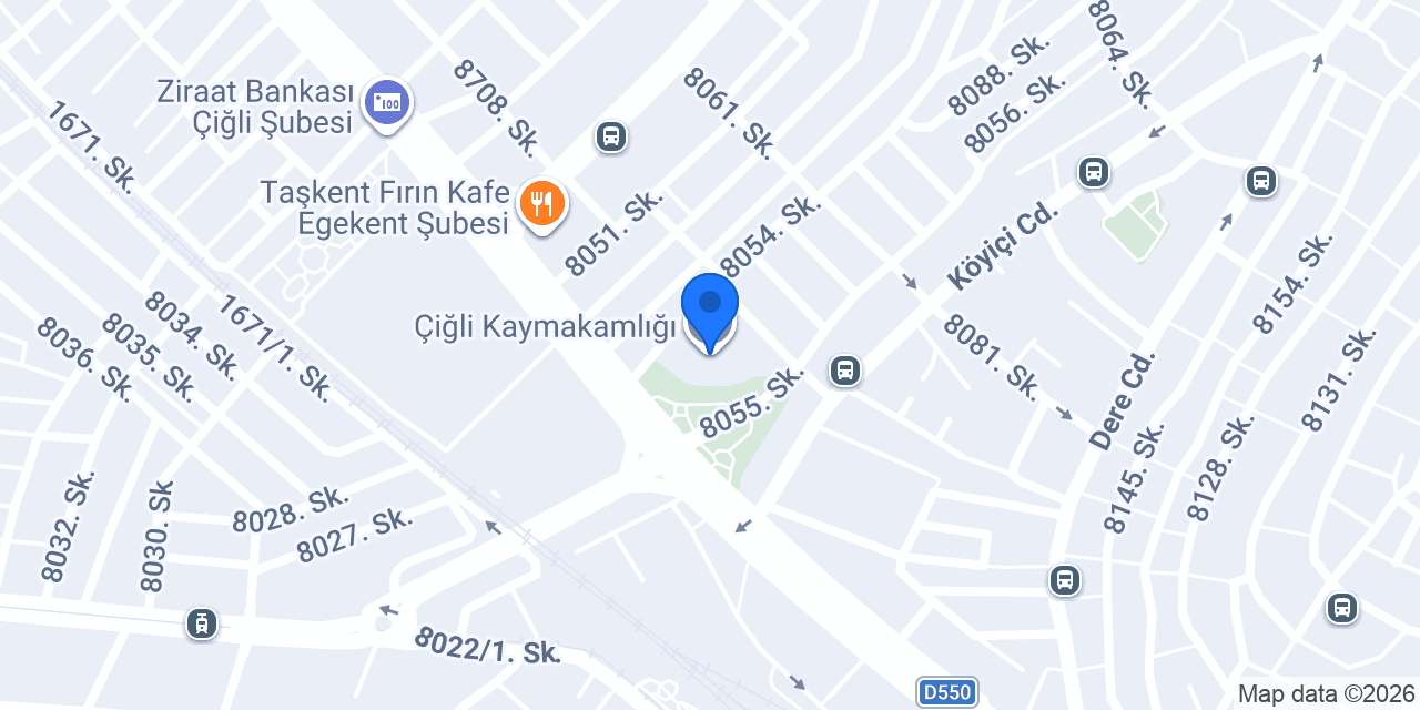 Çiğli Kaymakamlığı konumu