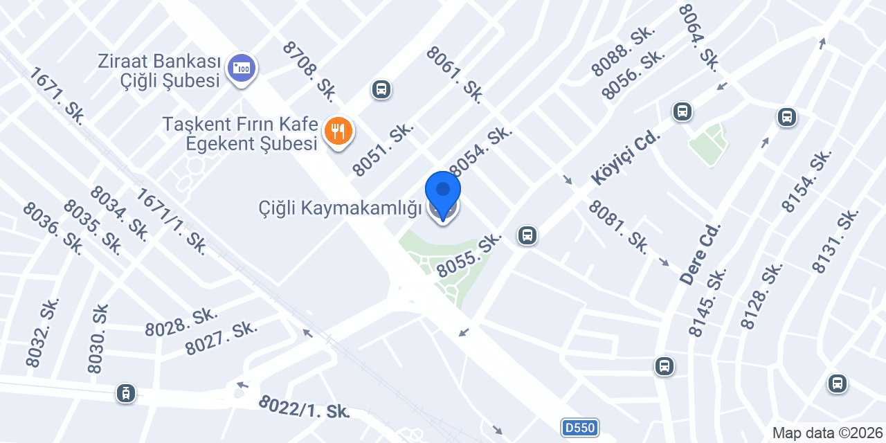 ÇİĞLİ İLÇE SAĞLIK MÜDÜRLÜĞÜ konumu