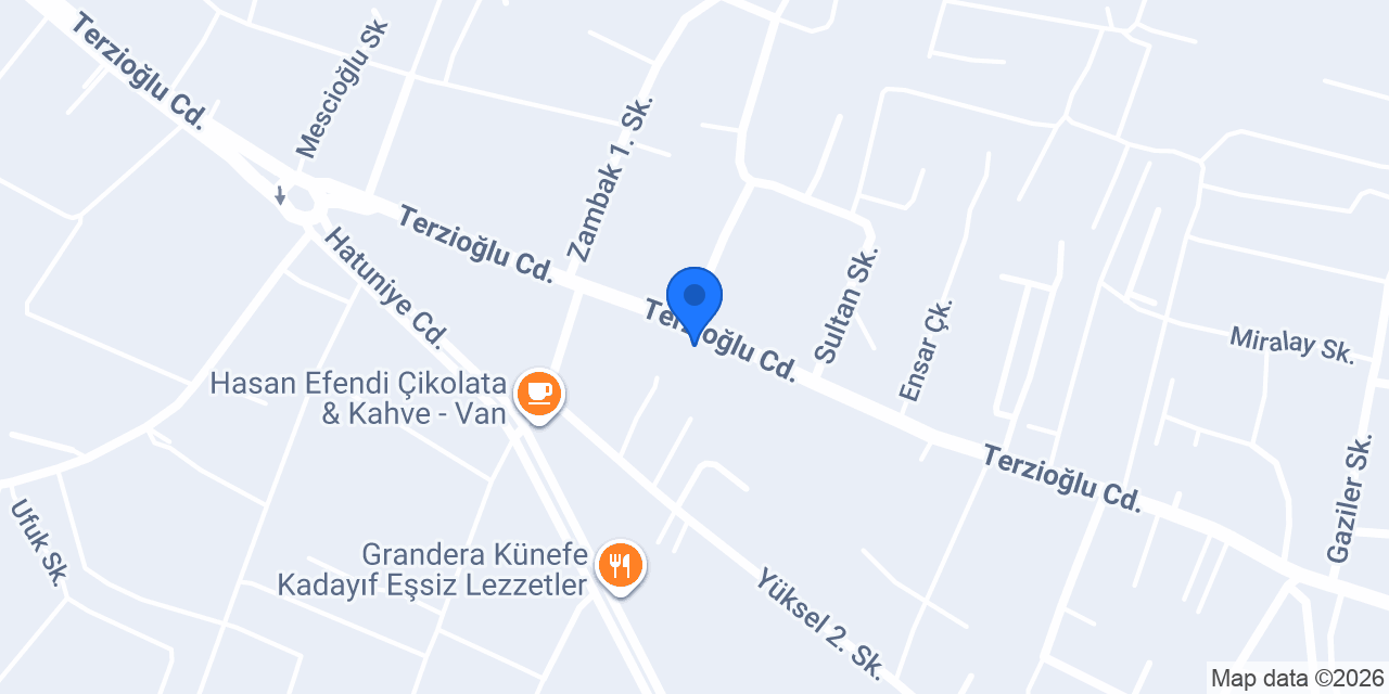 Alioğlu patisserie&cefe konumu