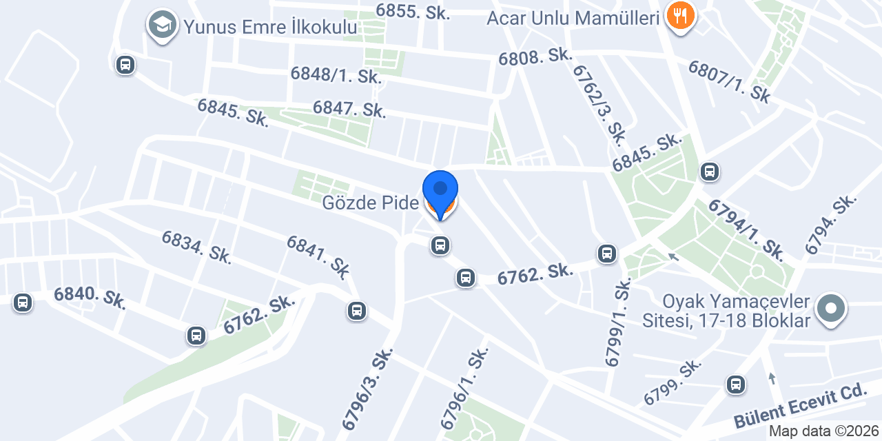 Gözde Pide konumu