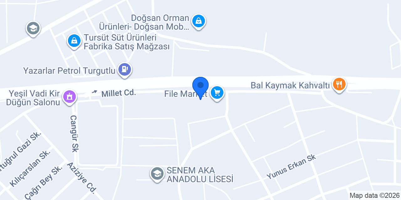 MUTLU EVENT GARDEN konumu