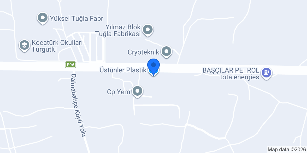 Üstünler Plastik konumu