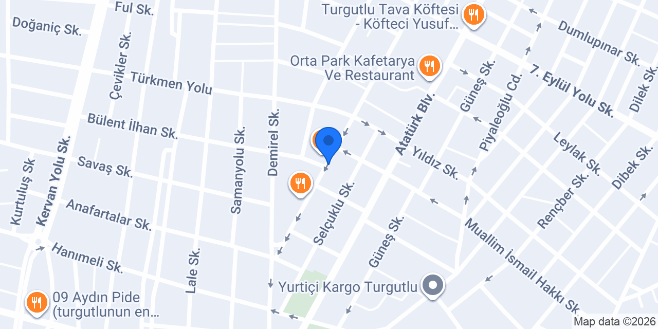 Halkbank Turgutlu Şubesi konumu