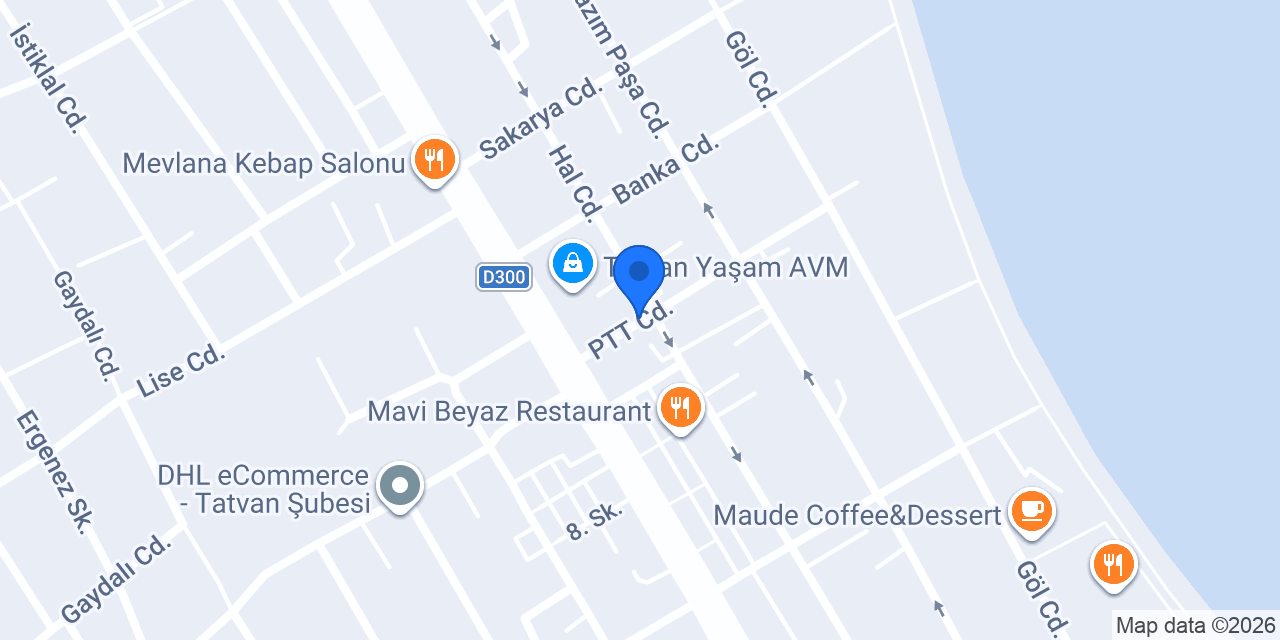 TATVAN RENT A CAR konumu