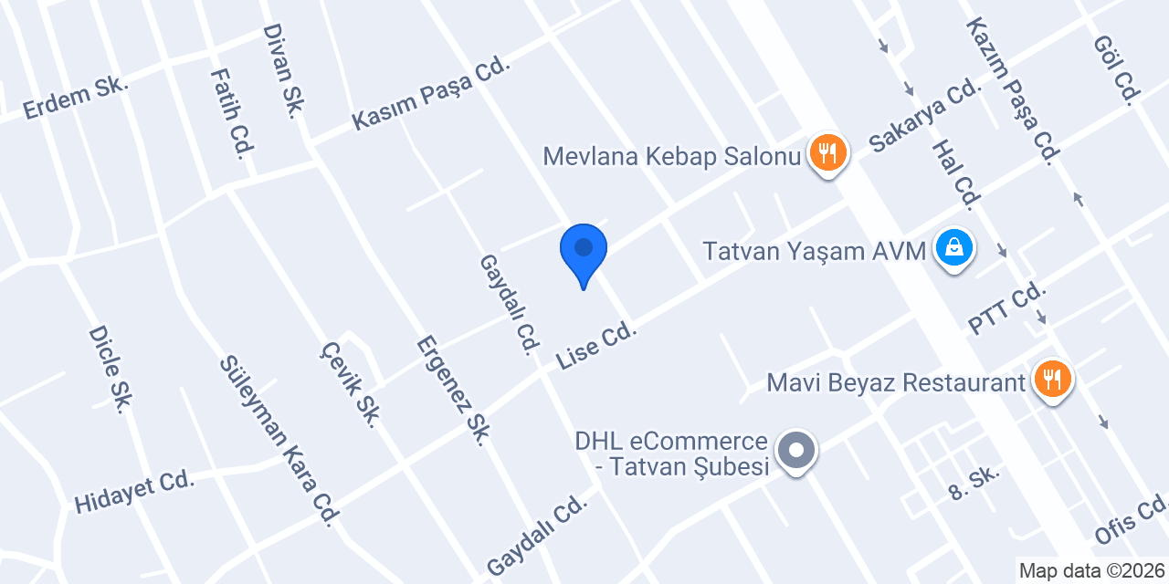 Tatvan 1 Nolu Aile Sağlığı Merkezi konumu