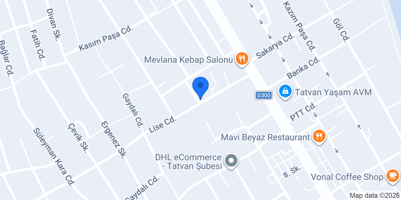 Tatvan Final Kurs Merkezi konumu