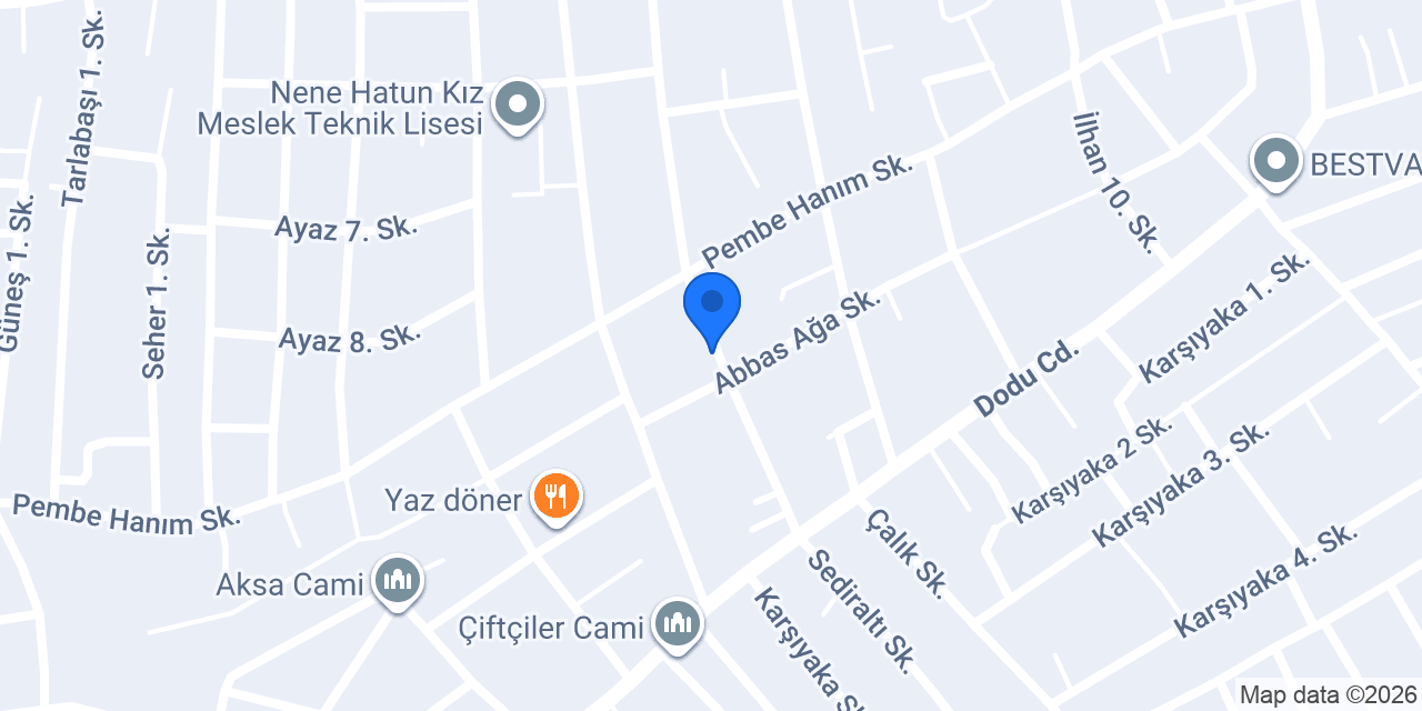 Mavi Ay Moda Dikim Evi konumu