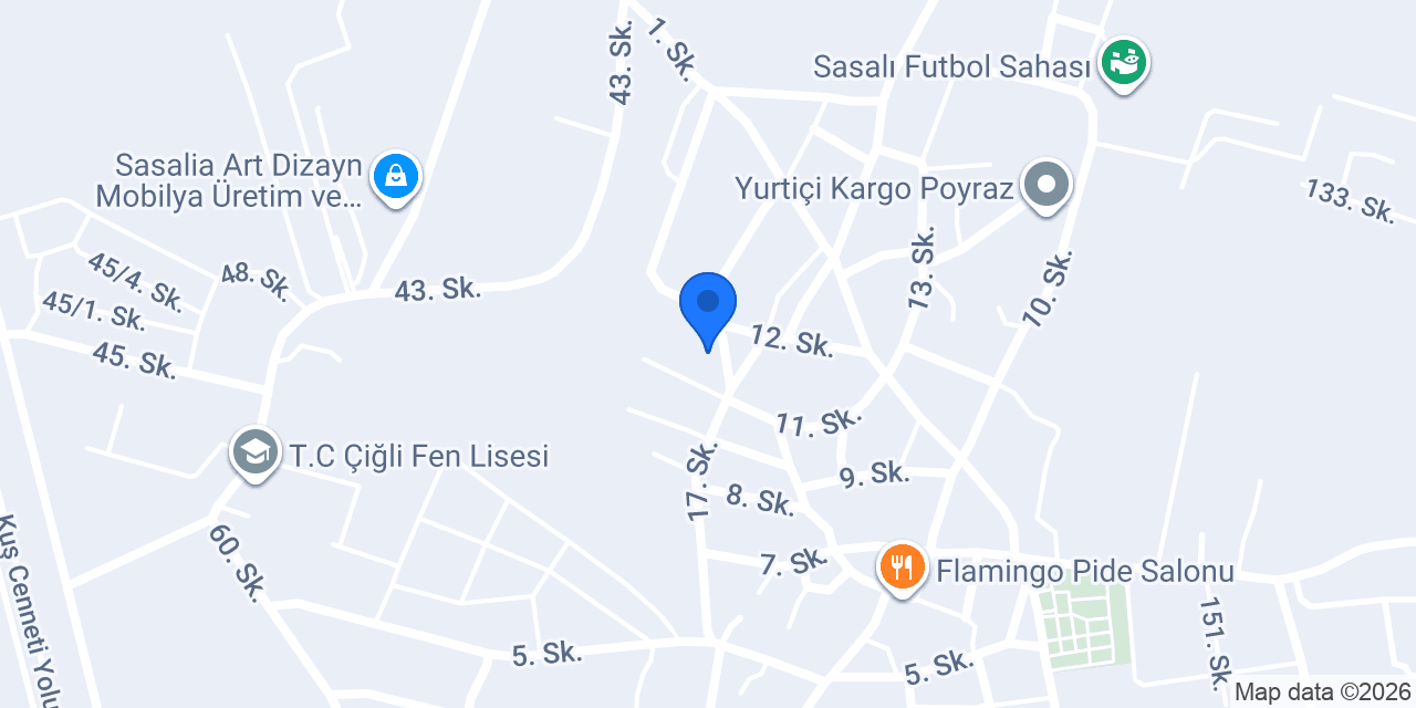 Özür Unlu Mamülleri konumu